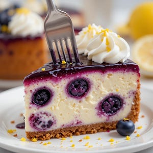 BEST RECIPE for No-Bake Blueberry Cheesecake | Easy Creamy Dessert | Chilled Summer Treat | Instant Digital PDF Download