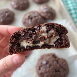 Levain-Style Chocolate Cookies and Cream Stuffed Cookie Recipe (PDF Download)