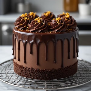Best Recipe for Glossy Hazelnut Chocolate Cake | Instant PDF Download | Rich & Elegant Chocolate Cake | Gourmet Chocolate Cakes Collection
