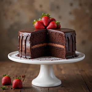 BEST RECIPE for Decadent Triple Chocolate Cake | Instant PDF Download | Rich & Moist Layered Dessert | Gourmet Chocolate Lover&#39;s Recipe