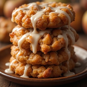 Baked Apple Fritters Recipe PDF | Easy Fall Dessert or Breakfast | No Frying Needed | Instant Digital Download | Printable Recipe Card