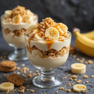 Best Banana Pudding Cups Recipe PDF | Easy No-Bake Dessert | Vanilla Wafers & Creamy Layers | Gourmet Southern Treat | Instant Download