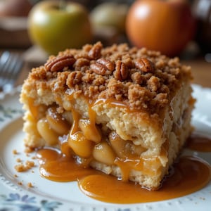 Best Recipe for Apple Crisp Coffee Cake | Cozy Fall Dessert | Cinnamon Streusel Topping | Instant Digital PDF Download