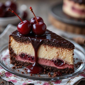 BEST RECIPE for Homemade Cherry Cheesecake Surprise Layered Dessert | Easy No-Bake Treat | Instant Digital PDF Recipe Download