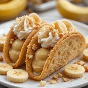 BEST RECIPE for Banana Pudding Tacos | Instant PDF Download | Fun & Easy No-Bake Dessert | Perfect for Parties, Kids   Family Nights