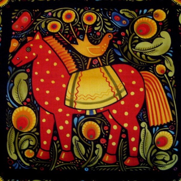 Horse and Friend Quilt Block 11x11