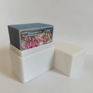 Boîte de rangement pour 60 cartes à une ou deux pochettes