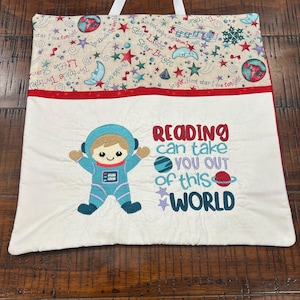 Astronaut Reading Pocket Pillows