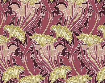 Bed Linens - Handmade using "Laceflower - Wine - Lodden Collection" William Morris and Co.