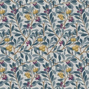 One Curtain Panel or Valance - Handmade using &quot;Arbutus - Slate&quot; Fabric - Red House Collection - William Morris