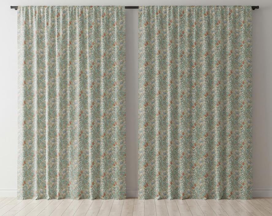 One Curtain Panel or Valance - Handmade Using 