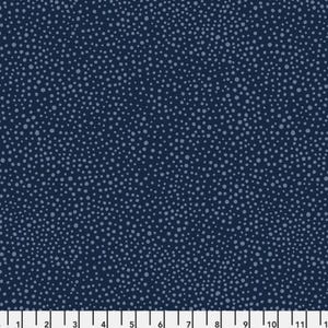 Cascade Roman Shade - Handmade using &quot;Seaweed Dot - Navy&quot; Fabric designed by William Morris & Co. - Window Treatments