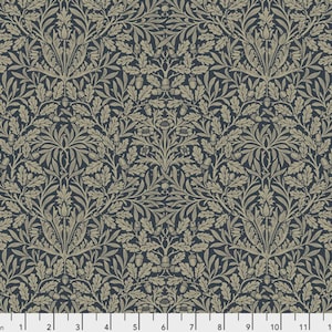 Cascade Roman Shade - Handmade using &quot;Pure Acorn - Ink&quot; Fabric designed by William Morris & Co. - Window Treatments