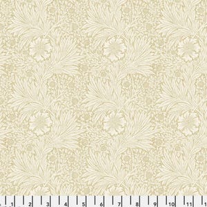 Cascade Roman Shade - Handmade using &quot;Marigold - Tan&quot; Fabric designed by William Morris & Co. - Window Treatments, made in Ohio