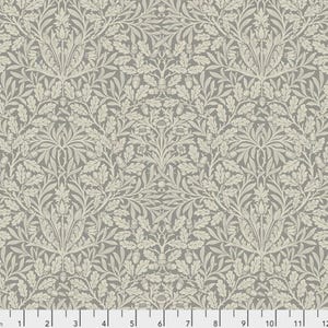 Cascade Roman Shade - Handmade using &quot;Pure Acorn - Dove&quot; Fabric designed by William Morris & Co. - Window Treatments