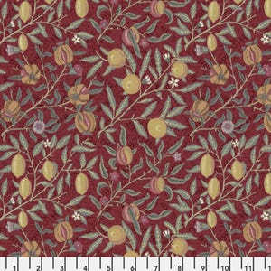 Cascade Roman Shade - Handmade using "Fruit - Berry" Fabric designed by William Morris & Co. - Window Treatments