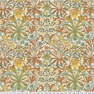Cascade Roman Shade - Handmade using &quot;Woodland Weeds - Multi&quot; Fabric designed by William Morris & Co. - Window Treatments