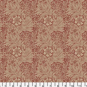 Cascade Roman Shade - Handmade using "Marigold - Red" Fabric designed by William Morris & Co. - Window Treatments, made in Ohio