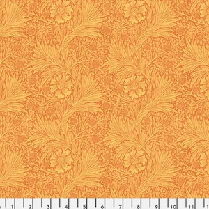 Cascade Roman Shade - Handmade using &quot;Marigold - Sunshine&quot; Fabric designed by William Morris & Co. - Window Treatments, made in Ohio