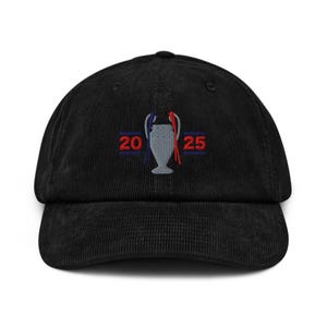 PSG Champions League Winners Corduroy Hat | Minimalist Embroidered