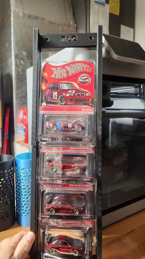 hot wheels display case for carded cars Hotwheel Mainline Card Stand STL File 3D printingCults Quality Craftsmanship Hot Wheels Cars Display Cases