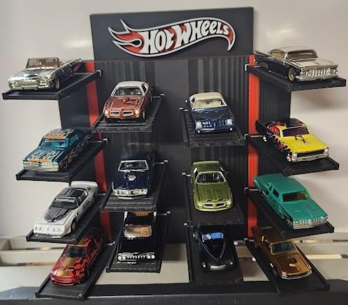14 Car 1/64 Scale Radius Wall or Desk Mount Display Rack - Etsy