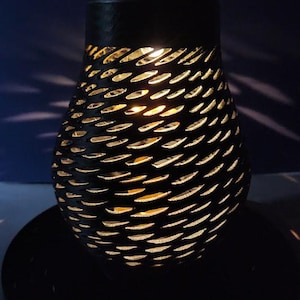 Solar Lantern Outdoor, Solar Table Lights LED Golden Orchid Surprise
