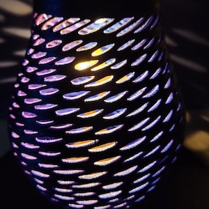 Solar Lantern Outdoor, Solar Table Lights LED Golden Orchid Surprise