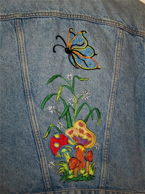 embroidered levis jacket