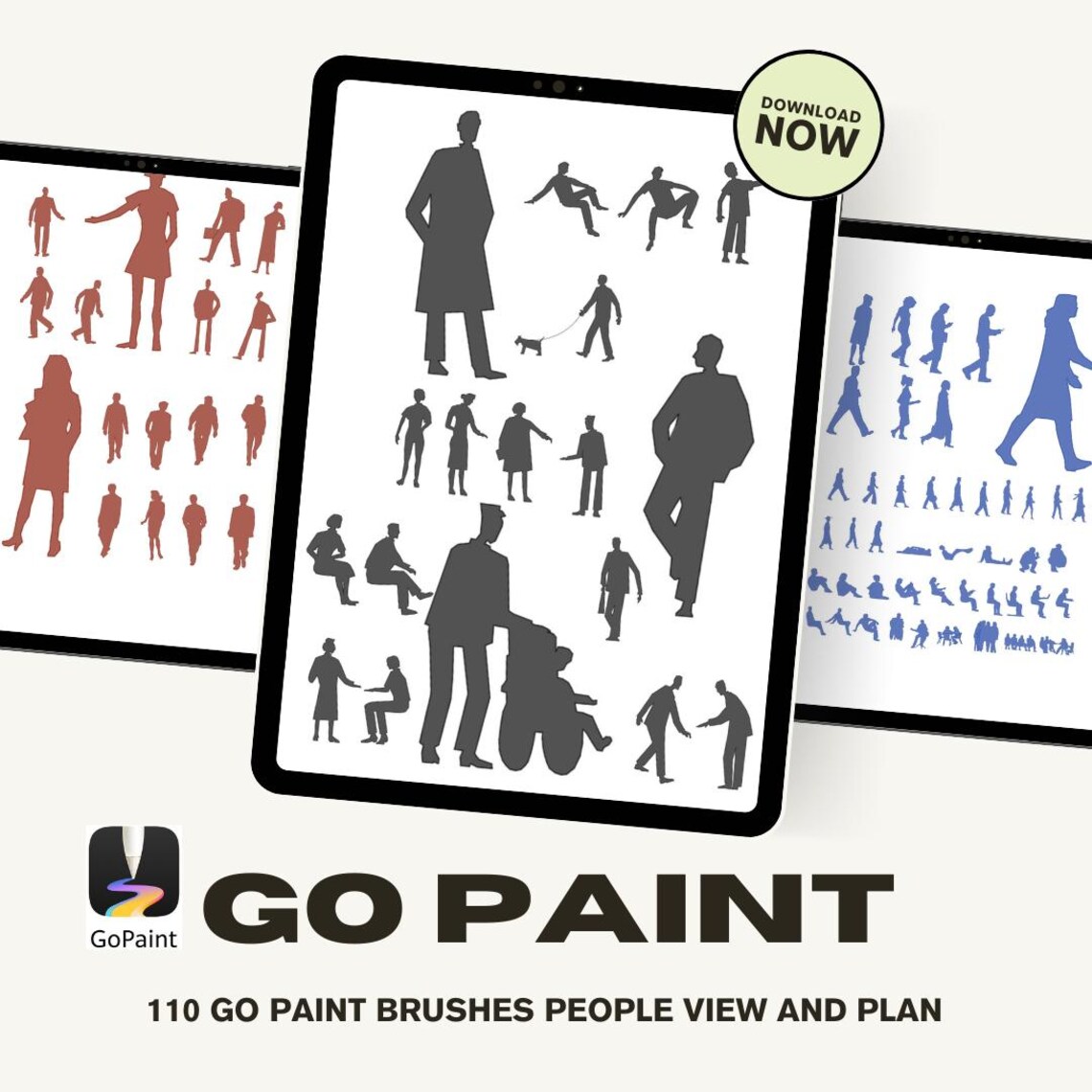 Gopaint People Brushes: Interior & Architectural Stamps (110+) - Etsy