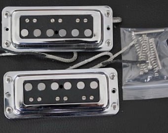 Dearmond Dynasonic STYLE Alnico V Single Coil Electric Guitar Pickup Set, Chrome, White or Gold