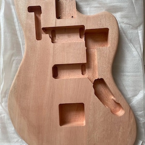Fender Jazzmaster STYLE Mahogany Unfinished Solid guitar body