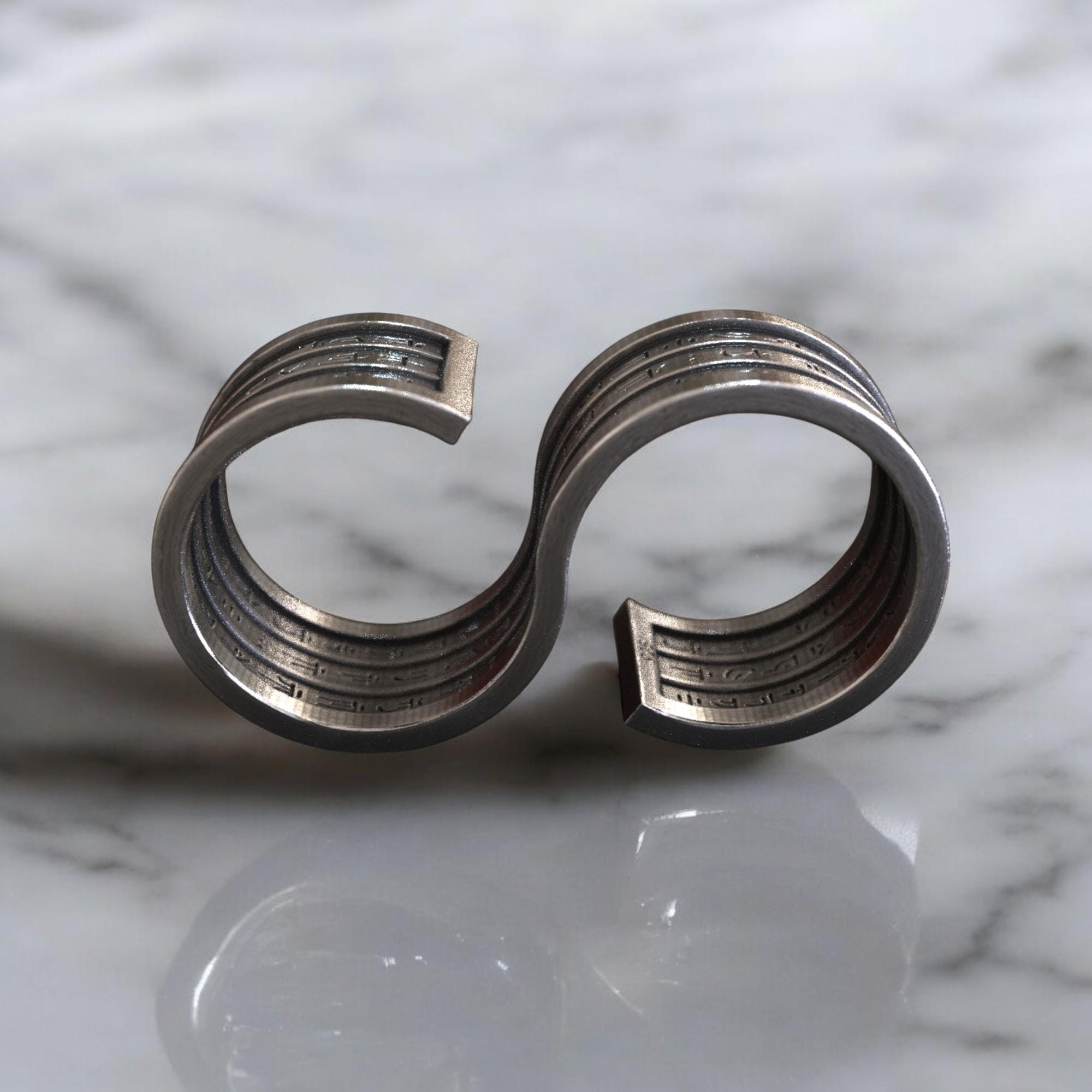 Ring of Spell Storing - 925 Sterling Silver, Adjustable, Unisex, Fantasy-Inspired Accessory, Gamers, Gift for RPG Fans Magic Enthusiasts