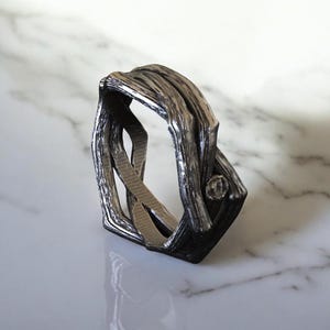 Branch Wedding Band Ring, 925 Sterling Silver, Handcrafted, Nature-Inspired Design, Unisex, Unique Gift, Romantic Jewelry, Organic Style