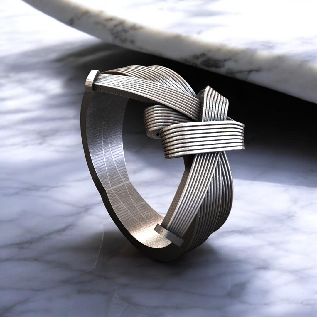 Twisted Wire Rings Sterling Silver Twisted Wire Ring, Modern Statement Band - Etsy