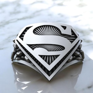 ビンテージ　シルバーリング　バットマン　スーパーマン　メンズ　ヴィンテージ vintage】リング superman スーパーマン シルバーリングの通販