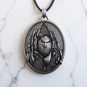 American Eagle 925 Sterling Silver Pendant, Patriotic Bird Necklace, Handcrafted Statement Jewelry, Military Gift for Him