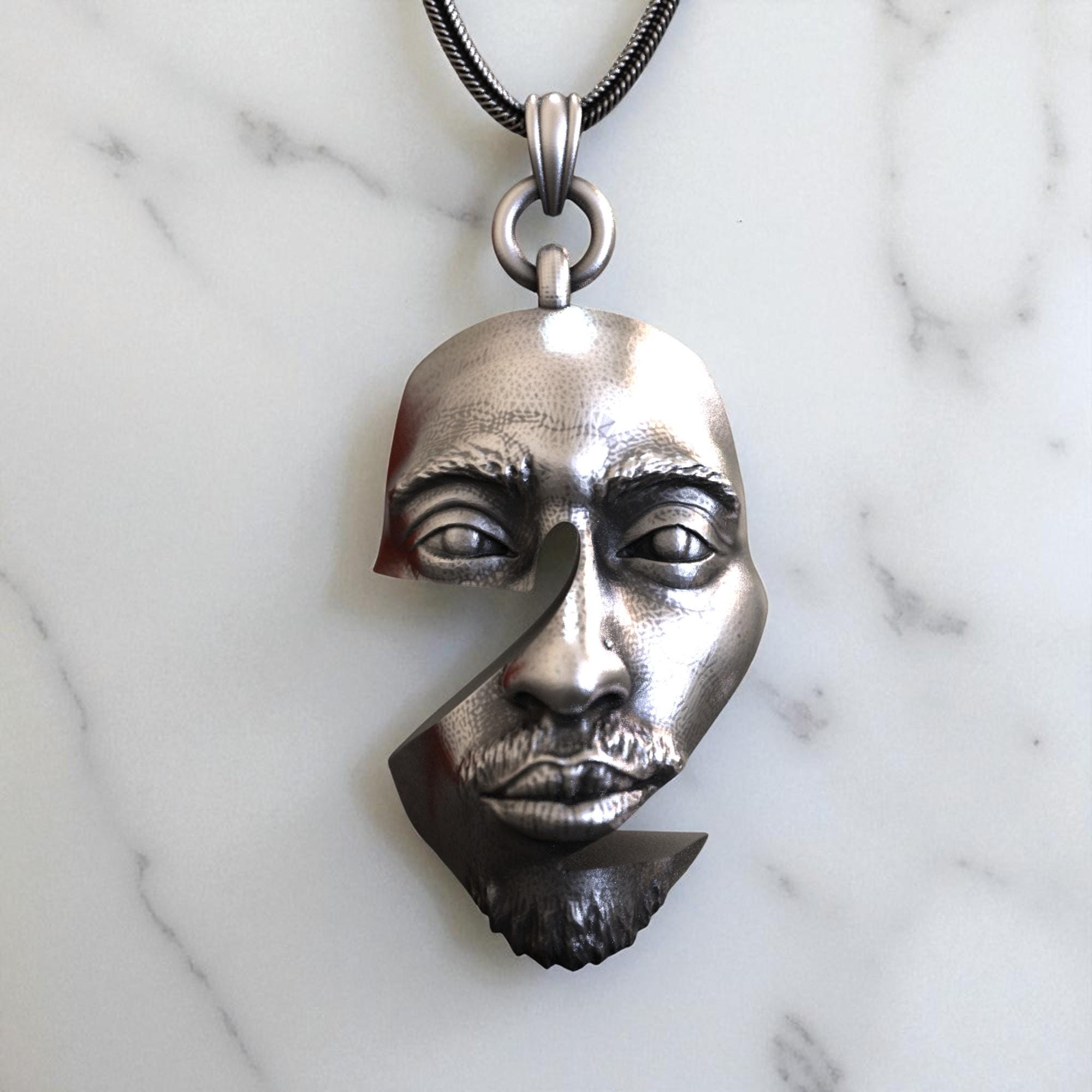 2Pac スターリングシルバーペンダントネックレス：モダンヒップホップ 