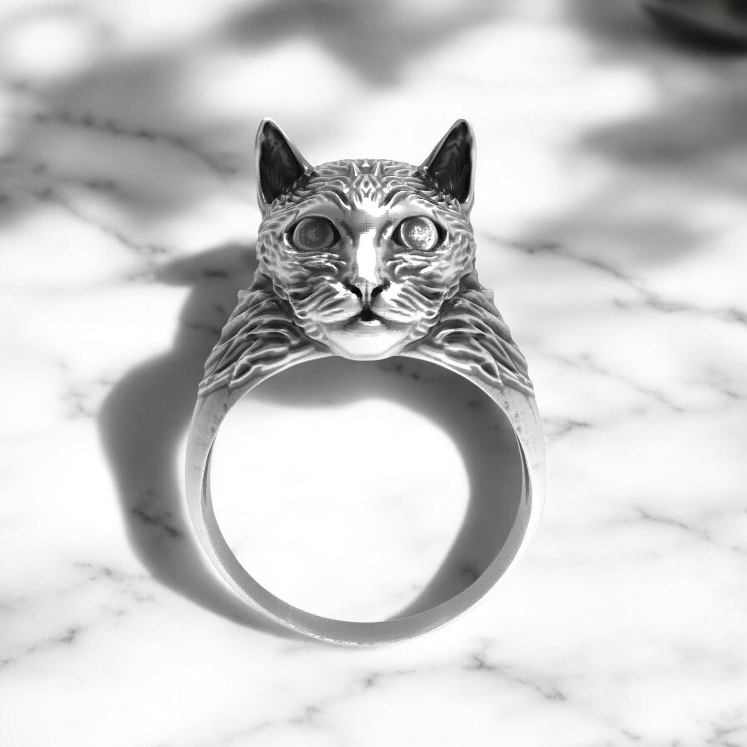 Anello felino 925 Italia