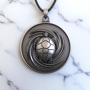 Turtle Pendant Necklace 925 Sterling Silver - Handmade Ocean Spirit Jewelry for Men and Women, Unique Sea Animal Gift Symbol of Longevity