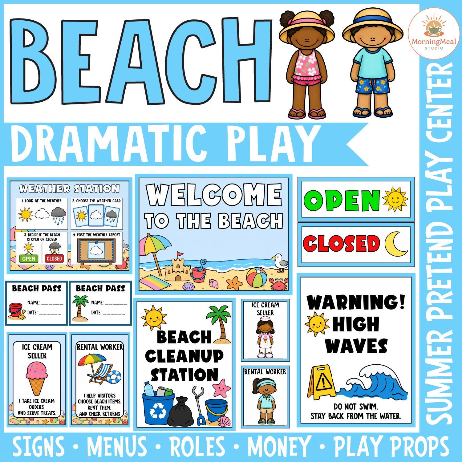 Beach Dramatic Play Center Summer Pretend Play Activities Prek ...