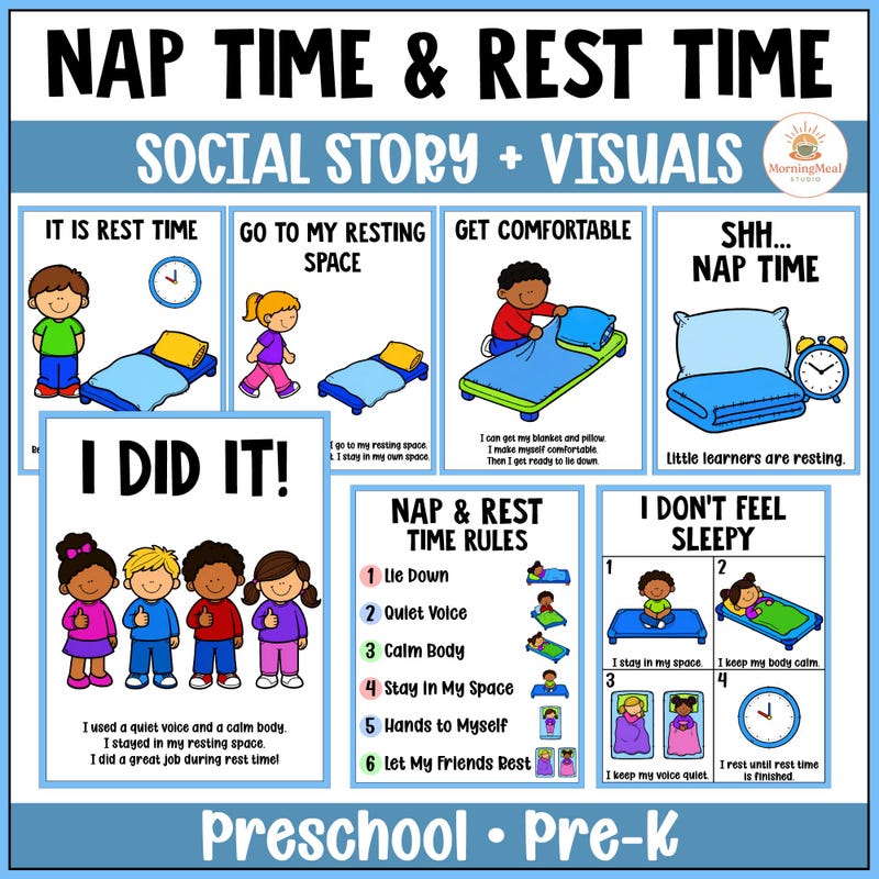 Visual Routine Cards Rest Time Rest Time Visuals - Etsy