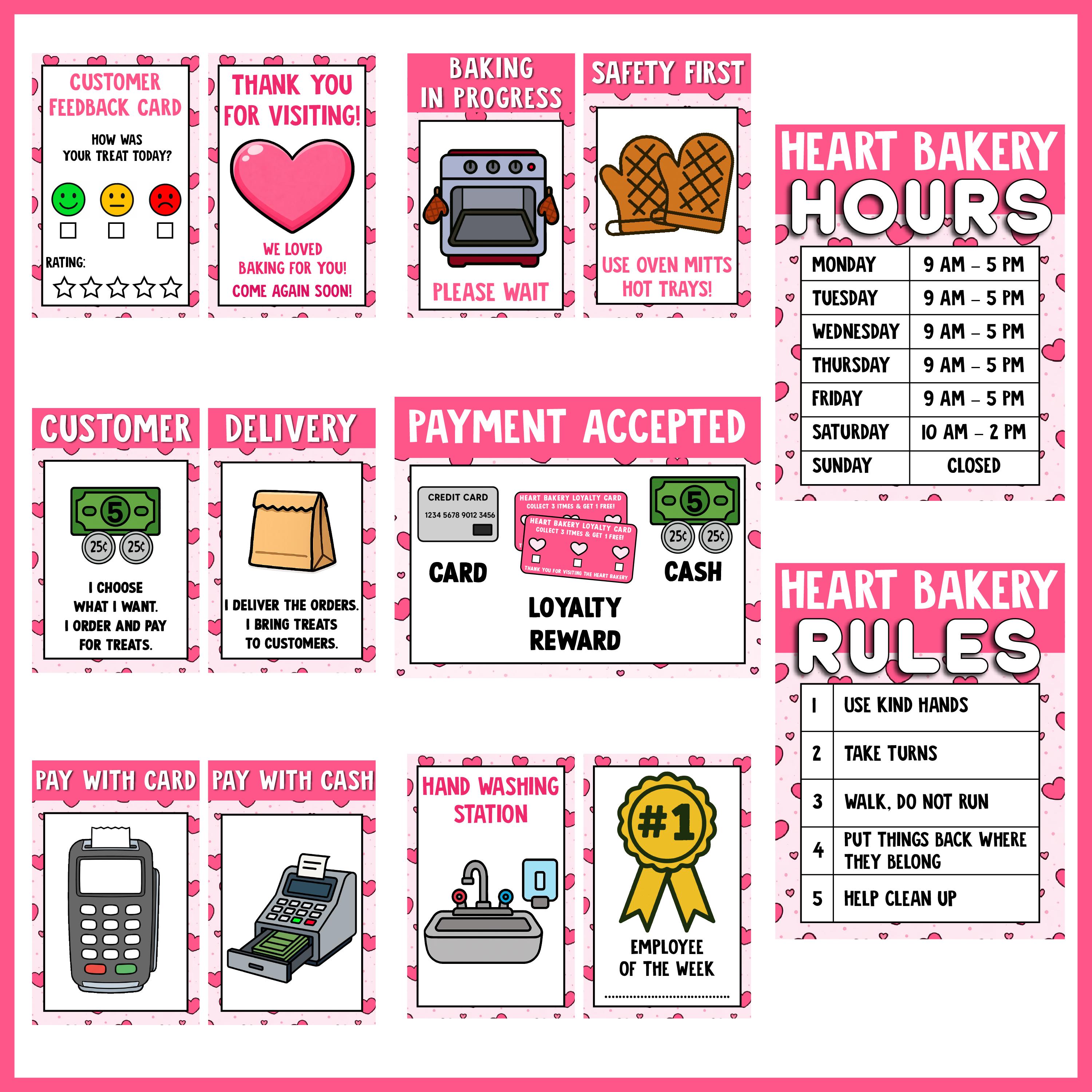 Valentine's Day Dramatic Play Bakery & Sweet Shop | Pretend Play Center ...