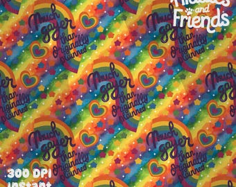 Patrón sin costuras mucho más gay de lo planeado originalmente Descarga PNG de 300 DPI para papel digital Diseño de superficie de tela de vinilo Diseño LGBTQ+