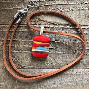 Southwest Style Pendant Necklace in Western Colors