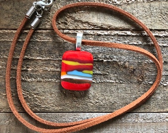Southwest Style Pendant Necklace in Western Colors