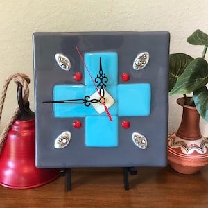 Contemporary Clock for Wall or Shelf fits in with Western Decor