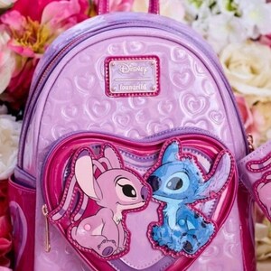 Loungefly Lavender & Purple Lilo & Stitch Mini Backpack Lilo & Stitch Loungefly Mini Backpack | Disney Store main image 4