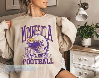 Vintage Minnesota Football Sweatshirt, Minnesota Sweatshirt, Retro Game Day Crewneck, North Star State Football Fan Gift Shirt