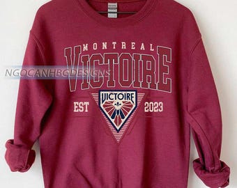Vintage Montreal Victoire Sweatshirt, Vintage Victoire shirt, Montreal Hockey Women Sweater, Hockey Women Sweatshirt, Victoire Sweatshirt